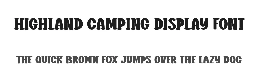 Highland Camping Display Font by Craftedtype — Decorative Font