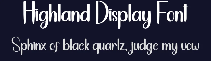 Highland Display Font by creativeletter — Script Handwritten Font — thumbnail 2