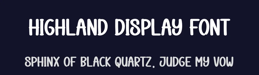 Highland Display Font by Store_07 — Display Font — thumbnail 2