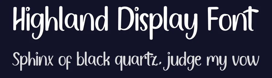Highland Display Font by inermediaSTUDIO — Script Handwritten Font — thumbnail 2