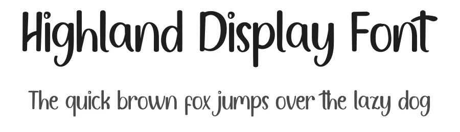Highland Display Font by inermediaSTUDIO — Script Handwritten Font