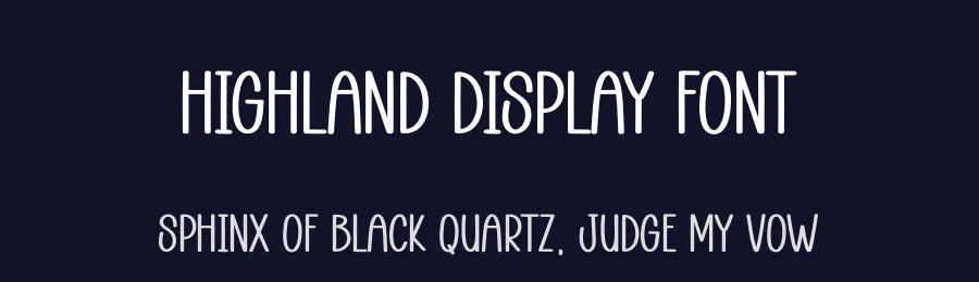 Highland Display Font by andikastudio — Display Font — thumbnail 2