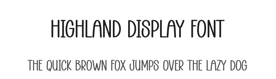 Highland Display Font by andikastudio — Display Font