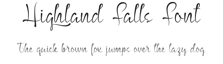 Highland Falls Font by noahtype — Script Handwritten Font