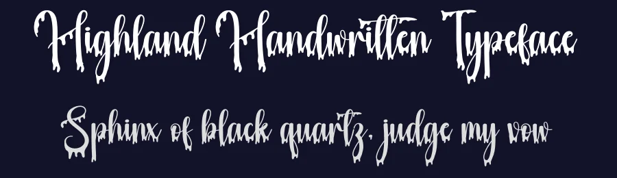 Highland Handwritten Typeface by creativeletter — Script Handwritten Font — thumbnail 2