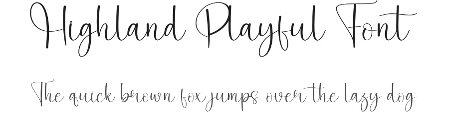 Highland Playful Font by creativeletter — Script Handwritten Font