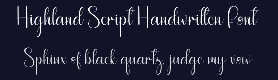Highland Script Handwritten Font by andikastudio — Script Handwritten Font — thumbnail 2