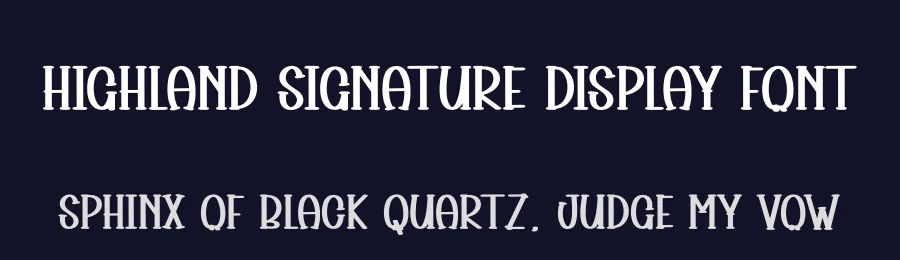 Highland Signature Display Font by andikastudio — Display Font — thumbnail 2