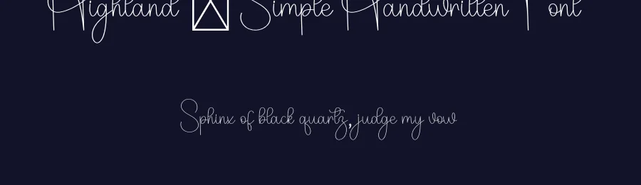 Highland – Simple Handwritten Font by freshtypeink — Script Handwritten Font — thumbnail 2
