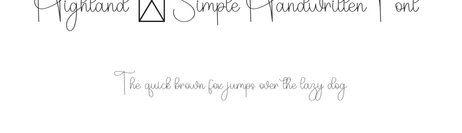 Highland – Simple Handwritten Font by freshtypeink — Script Handwritten Font