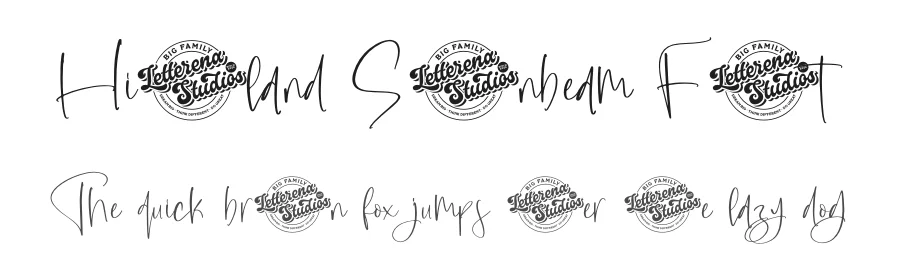 Highland Soonbeam Font by letterenastudios — Script Handwritten Font