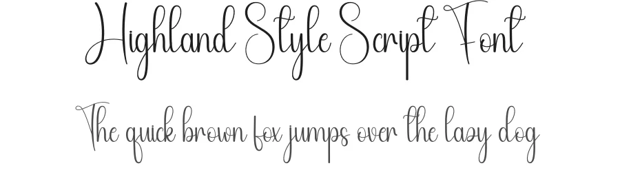 Highland Style Script Font by andikastudio — Script Handwritten Font