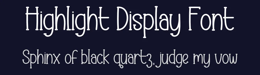 Highlight Display Font by creativeletter — Display Font — thumbnail 2