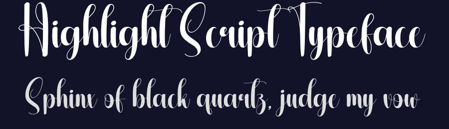 Highlight Script Typeface by creativeletter — Script Handwritten Font — thumbnail 2