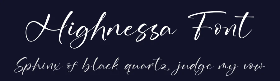 Highnessa Font by grahatype — Script Handwritten Font — thumbnail 2
