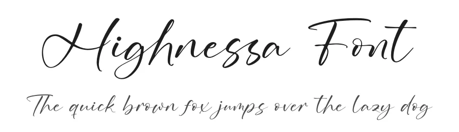Highnessa Font by grahatype — Script Handwritten Font