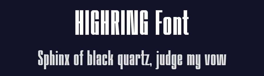 HIGHRING Font by Rautan Studio — Decorative Font — thumbnail 2