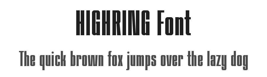 HIGHRING Font by Rautan Studio — Decorative Font