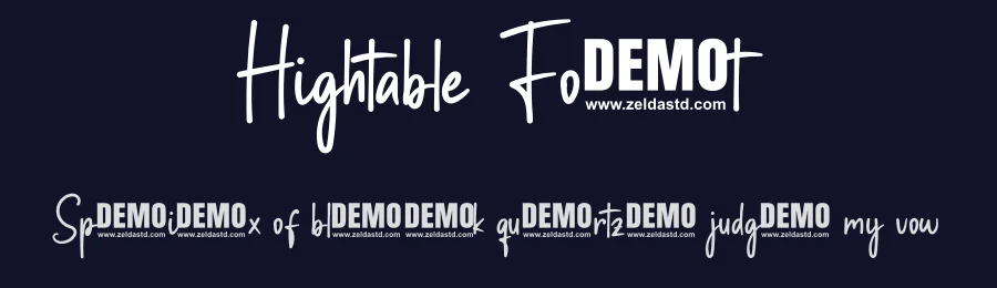 Hightable Font by didiksaputra — Script Handwritten Font — thumbnail 2