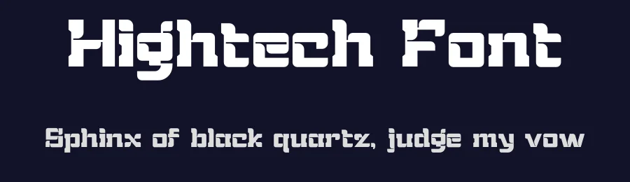 Hightech Font by Sron Studio — Display Font — thumbnail 2