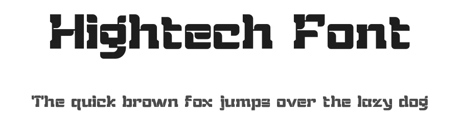 Hightech Font by Sron Studio — Display Font
