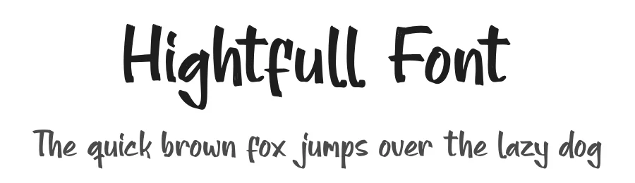 Hightfull Font by glorytype — Display Font