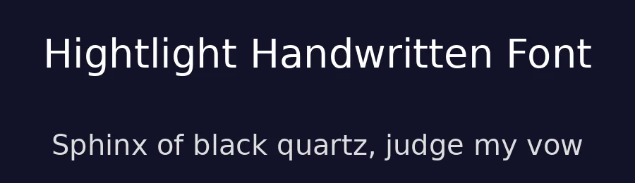 Hightlight Handwritten Font by [email protected] — Script Handwritten Font — thumbnail 2