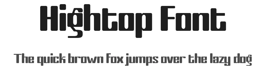 Hightop Font by sixtypefoundry — Display Font