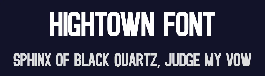 Hightown Font by Craftedtype — Decorative Font — thumbnail 2