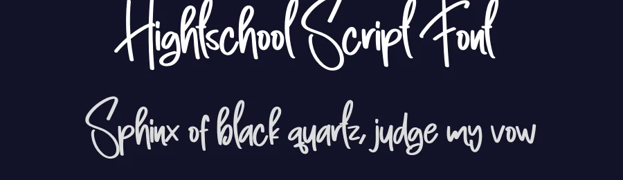 Hightschool Script Font by creativeletter — Script Handwritten Font — thumbnail 2