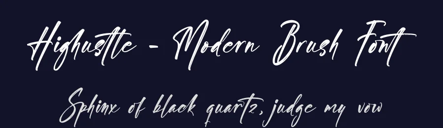 Highustle – Modern Brush Font by stylishtype.co — Script Handwritten Font — thumbnail 2