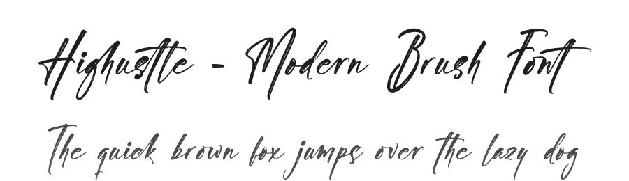 Highustle – Modern Brush Font by stylishtype.co — Script Handwritten Font