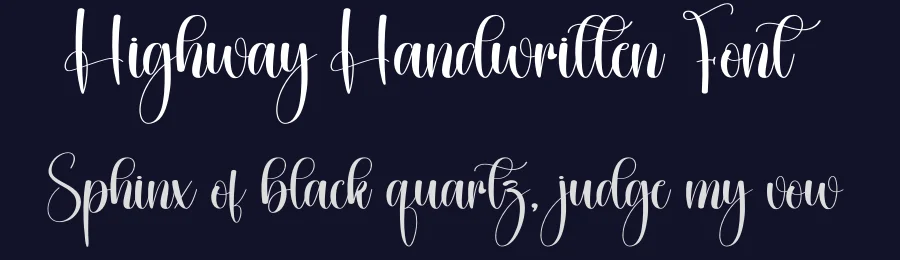 Highway Handwritten Font by creativeletter — Script Handwritten Font — thumbnail 2