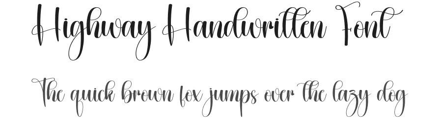 Highway Handwritten Font by creativeletter — Script Handwritten Font