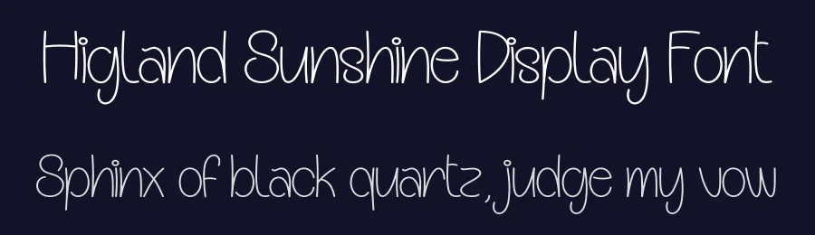 Higland Sunshine Display Font by andikastudio — Display Font — thumbnail 2