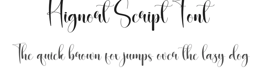 Hignort Script Font by creativeletter — Script Handwritten Font