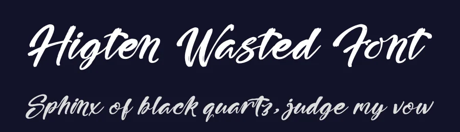 Higten Wasted Font by stylishtype.co — Script Handwritten Font — thumbnail 2