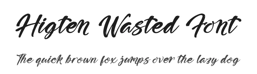 Higten Wasted Font by stylishtype.co — Script Handwritten Font