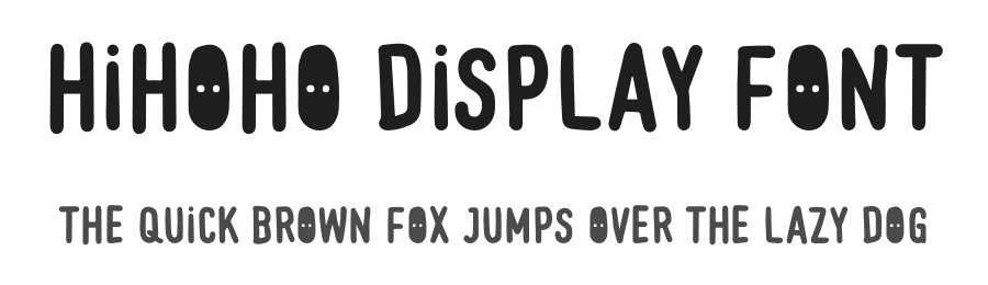 HiHoHo Display Font by untypo — Display Font