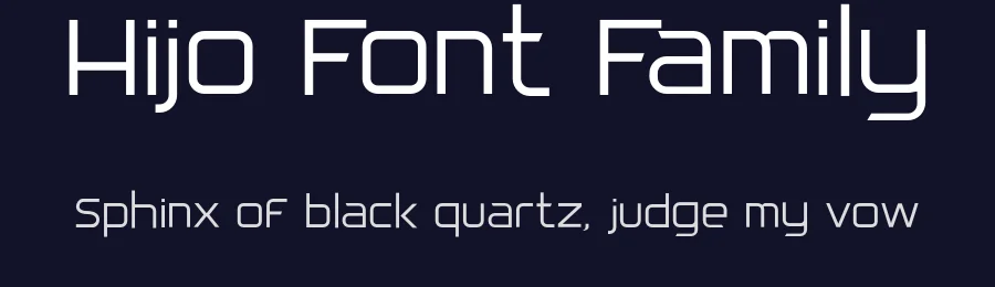 Hijo Font Family by JVMIYO — Sans Serif Font — thumbnail 2
