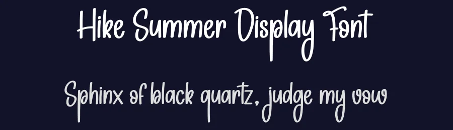 Hike Summer Display Font by andikastudio — Display Font — thumbnail 2