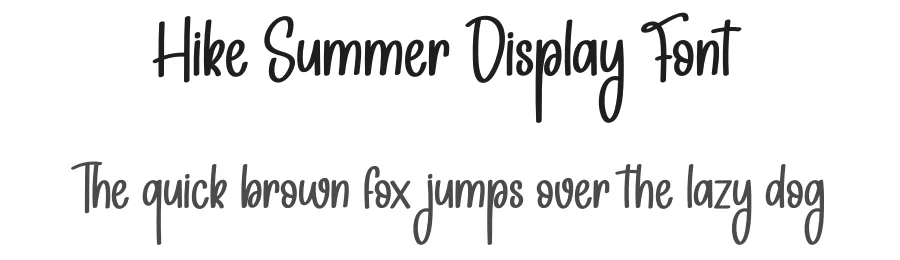 Hike Summer Display Font by andikastudio — Display Font