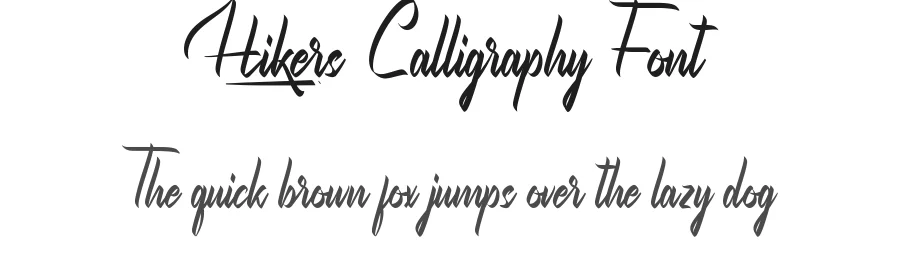 Hikers Calligraphy Font by nihstudio — Script Handwritten Font