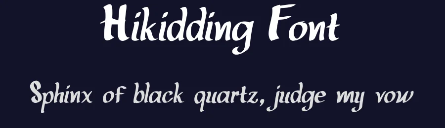 Hikidding Font by Rachmad bagus f — Decorative Font — thumbnail 2
