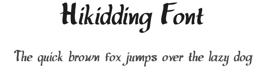 Hikidding Font by Rachmad bagus f — Decorative Font