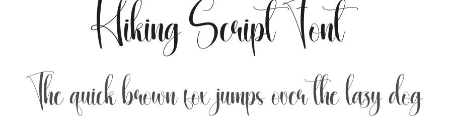 Hiking Script Font by creativeletter — Script Handwritten Font