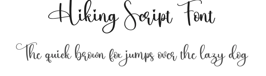 Hiking Script Font by creativeletter — Script Handwritten Font