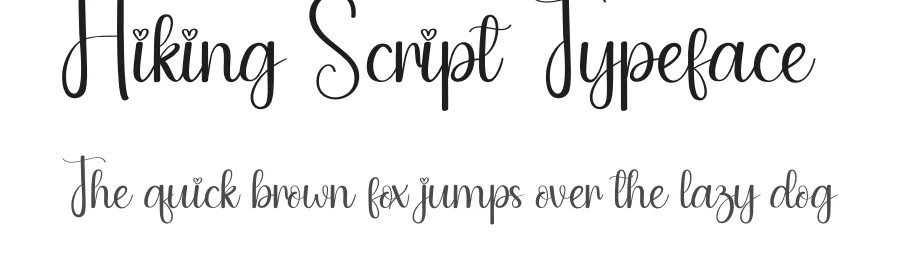 Hiking Script Typeface by andikastudio — Script Handwritten Font
