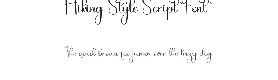 Hiking Style Script Font by freshtypeink — Script Handwritten Font