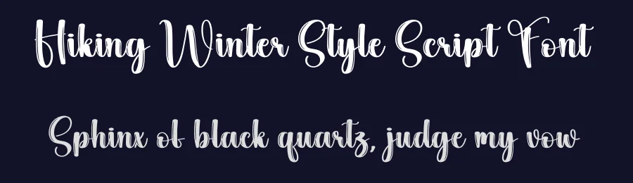 Hiking Winter Style Script Font by creativeletter — Script Handwritten Font — thumbnail 2